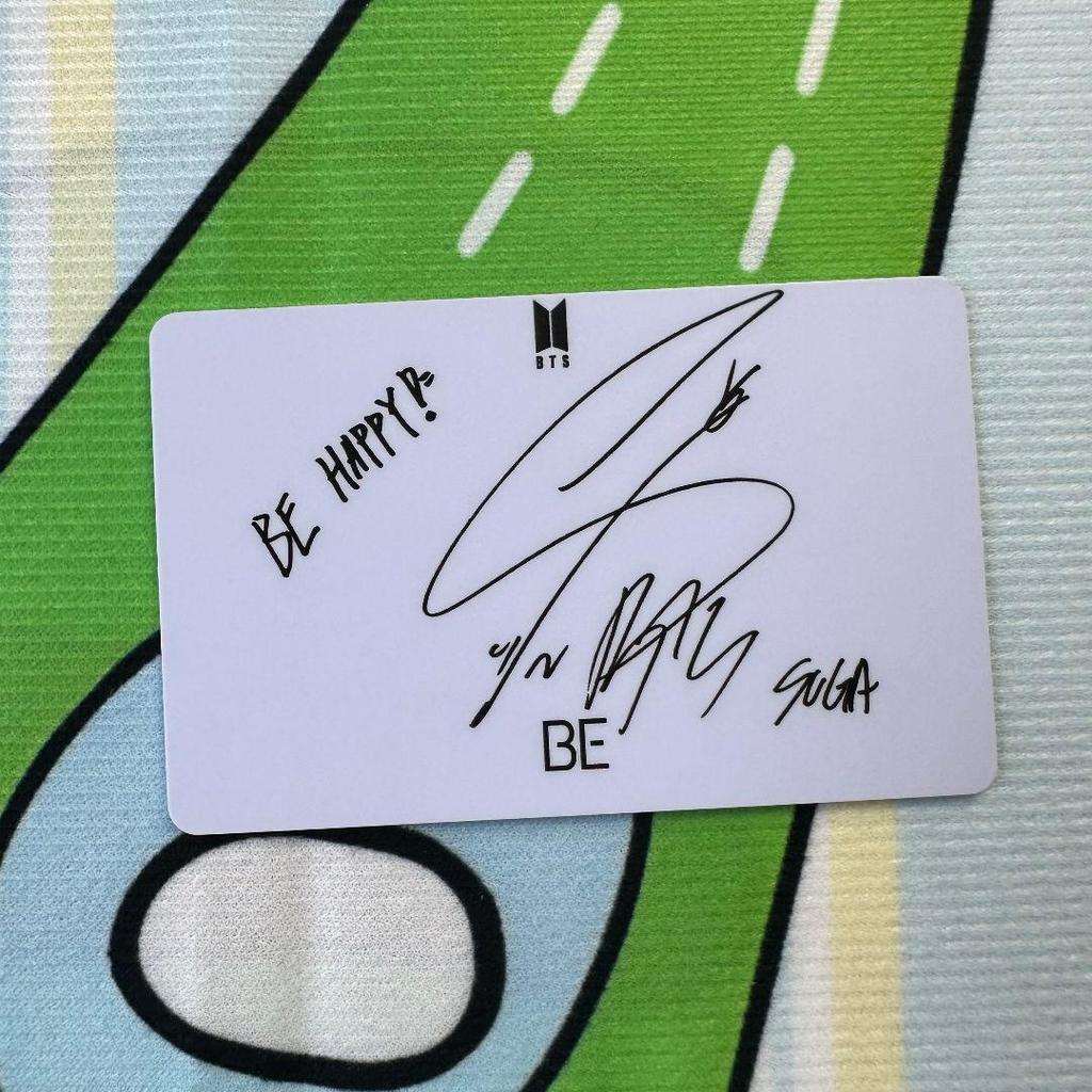 [USED] BTS SUGA Yoongi Korean Unreleased BE Lucky Drop Trading Card