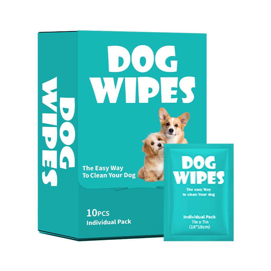 Pet Wet Wipes for Dogs & Cats - Disposable, No-Rinse Cleaning Towels