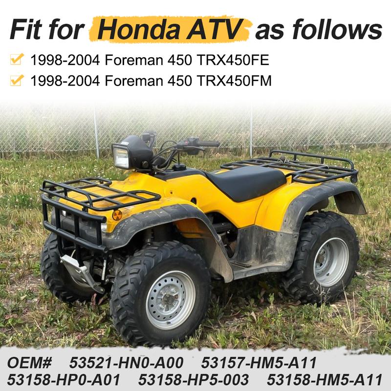 M MATI Left & Right Tie Rod Ends Kit for Honda Foreman 450 TRX450FE TRX450FM 1998-2004 53521-HN0-A00 53157-HM5-A11 53158-HP0-A01
