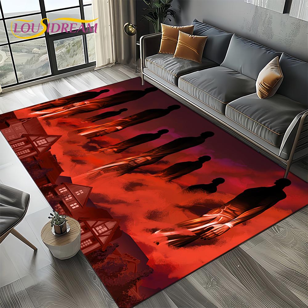 

Атака Титанов Эрен Аниме Мультфильм Ковер Коврик для Спальни Гостиной Дома Украшение Дивана, Детский Игровой Декор Напольный Коврик Подарок 40x60cm( 15x23in )