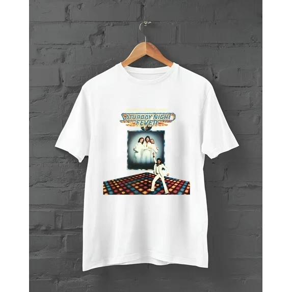 

Vintage Bee Gees Saturday Night T-shirt Short All Size S to 5XL 2F910 3XL