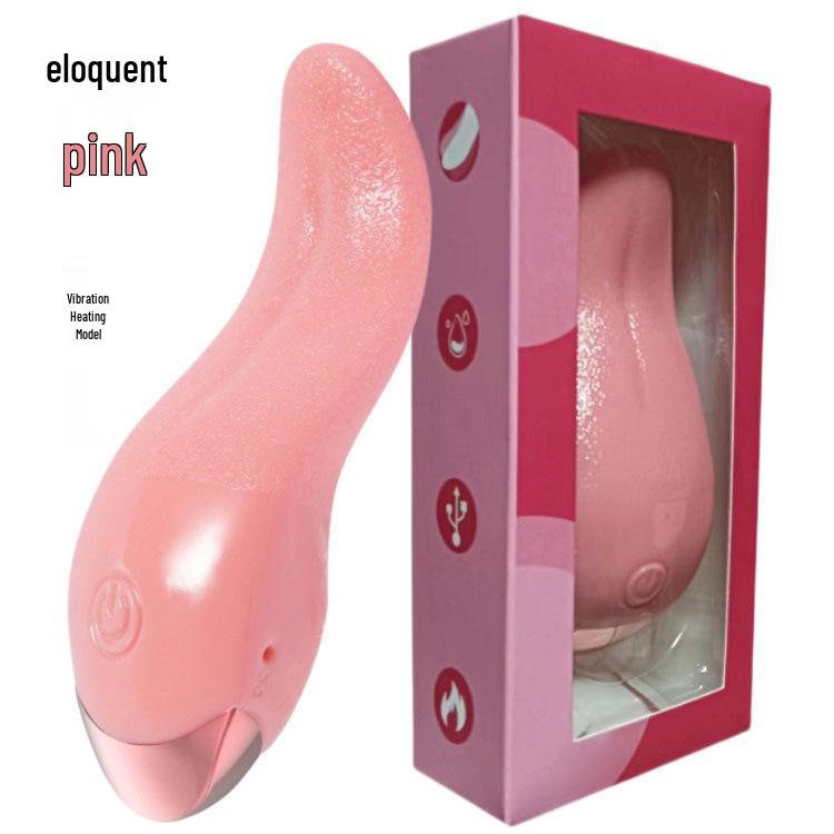 Electric Vibrating Massager for Women - Dual Licking Tongue with Warming Feature