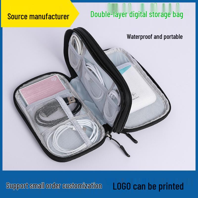 Waterproof Multi-functional Storage Bag for Cables, Earphones, Hard Drives, and Power Banks