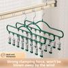 Windproof Clothes Drying Rack Stainless Steel Socks Underwear Clips Hat Rack  for Home Dormitory