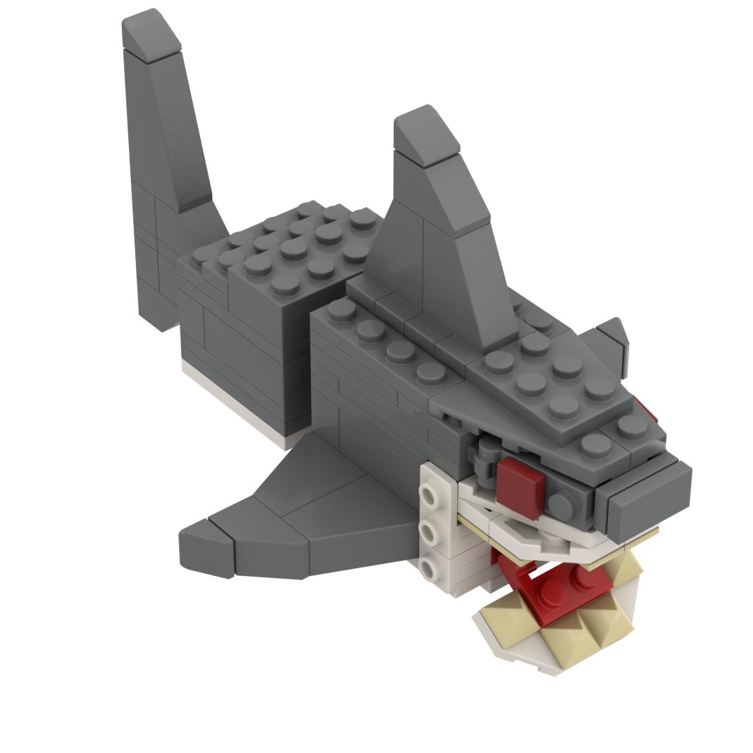 

MOC Animal Fire Salamander Building Blocks Sets Construction Toys Shark Model DIY Bricks Xmas Birthday Gifts
