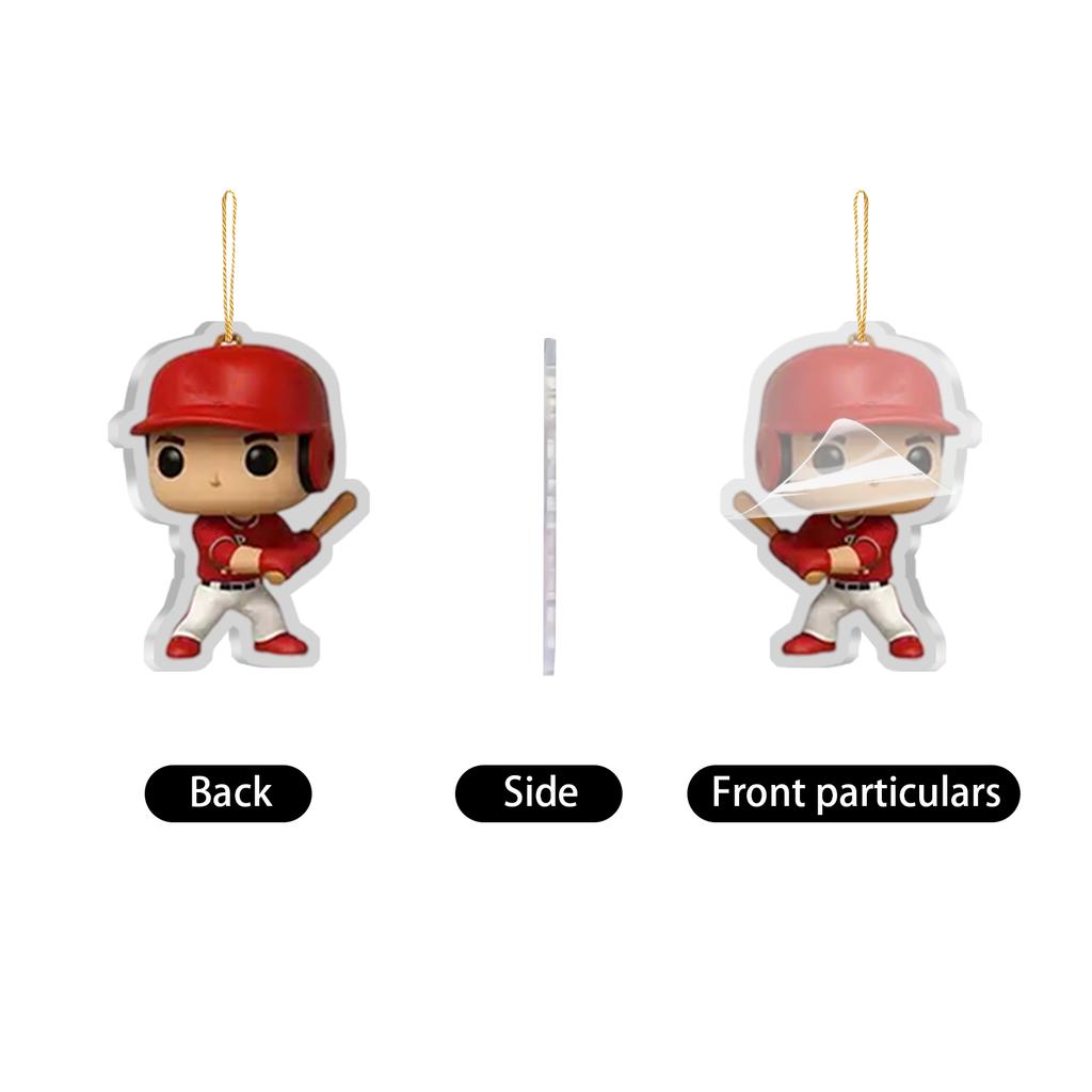 Countdown Calendar 24 Cute Acrylic Pendant, Christmas Tree Decoration Suitable For Families And Friends During Holidays.