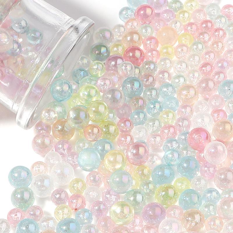 Acrylic Candy Macaron Solid Round Beads for DIY Jewelry and Epoxy Resin Crafts