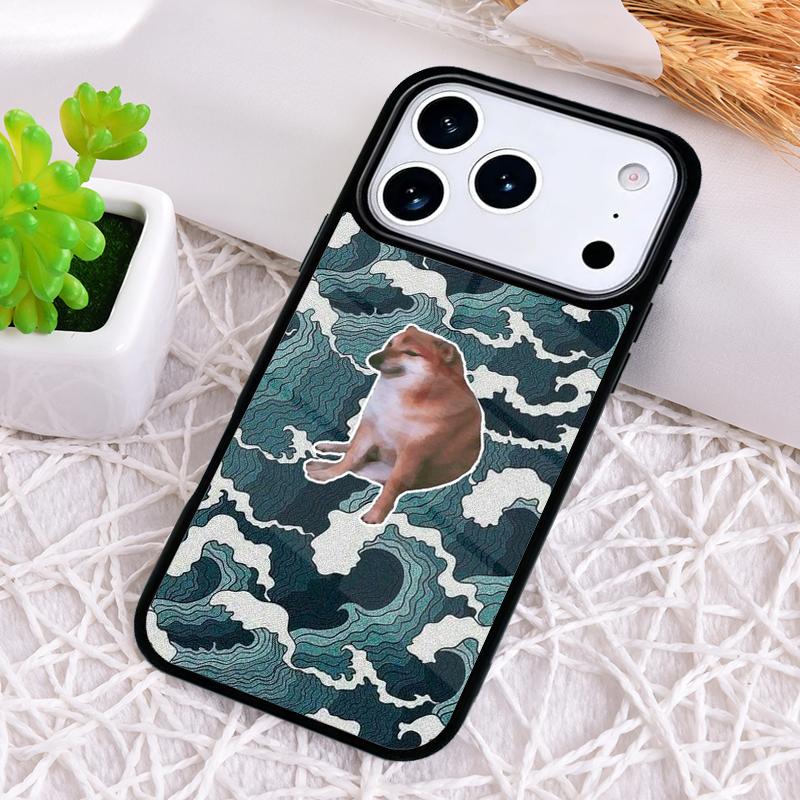 Cheems Doge Phone Case for iPhone 17 Air 16 15 11 12 14 13 Pro Max Shockproof Cover
