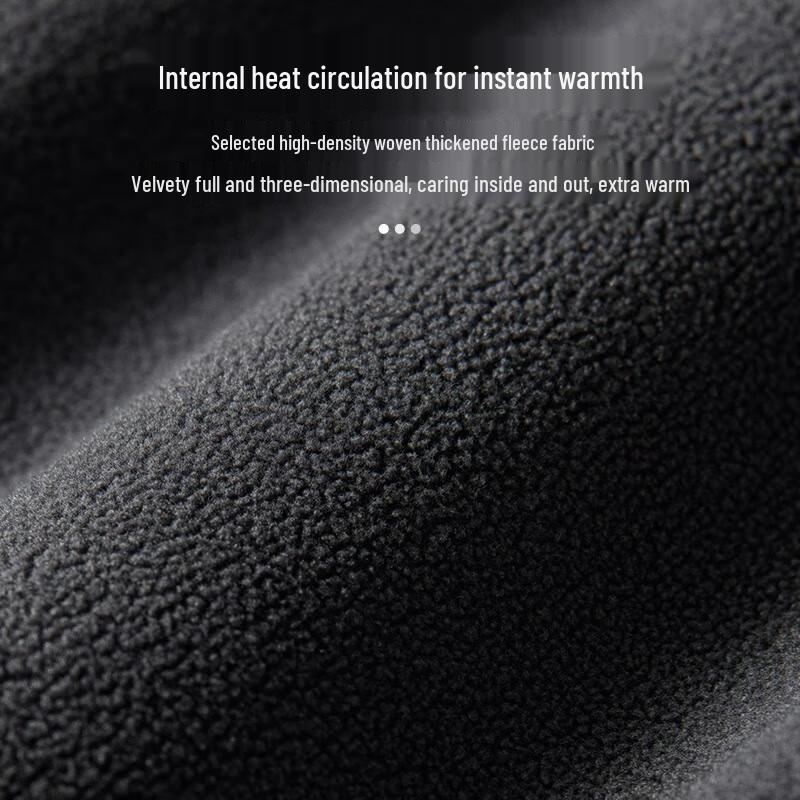 GENIOLAMODE Men's Fleece-Lined Winter Joggers