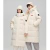 Winter Knee-Length Hooded Couple Puffer Coat Loose Fit Thick Warm Cotton Jacket Women