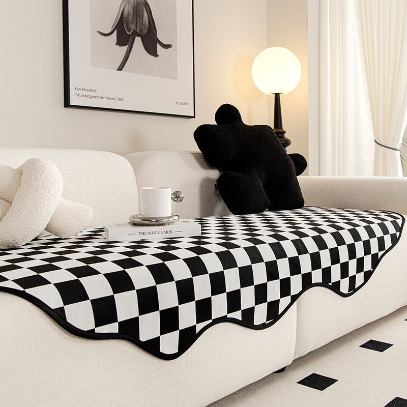 

Special-Shaped Sofa Cushion Universal In All Seasons Irregular Seat Cushion Non-Slip Chenier New American Sofa Cover Towel 90*90cm