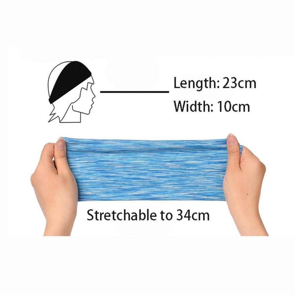 Men Women Elastic Hair Bandage Color Yoga Gym Head Band New Sports Headband