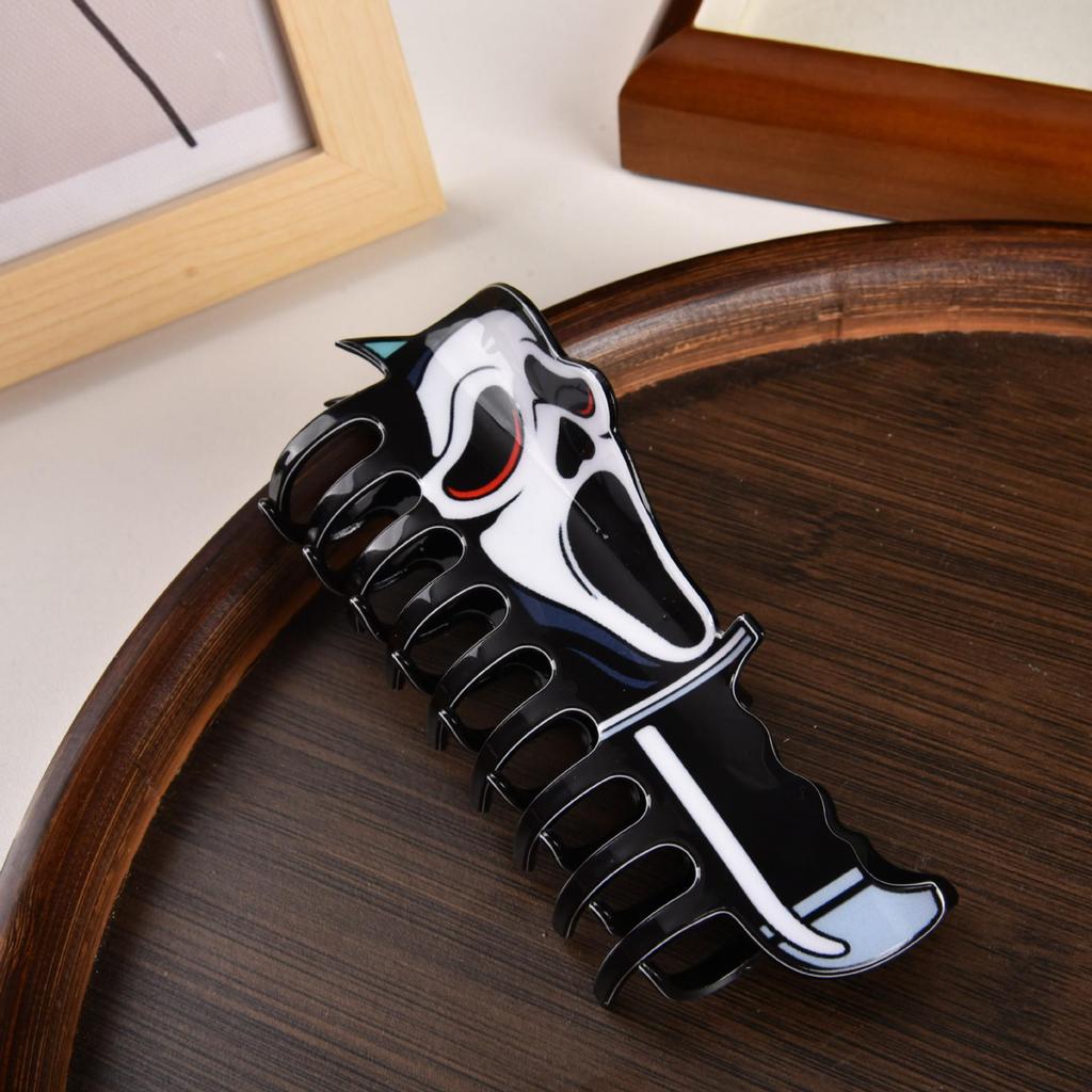 Meiya 2025 Clown Face Hair Claw Clip - Updo Shark Clip Headwear