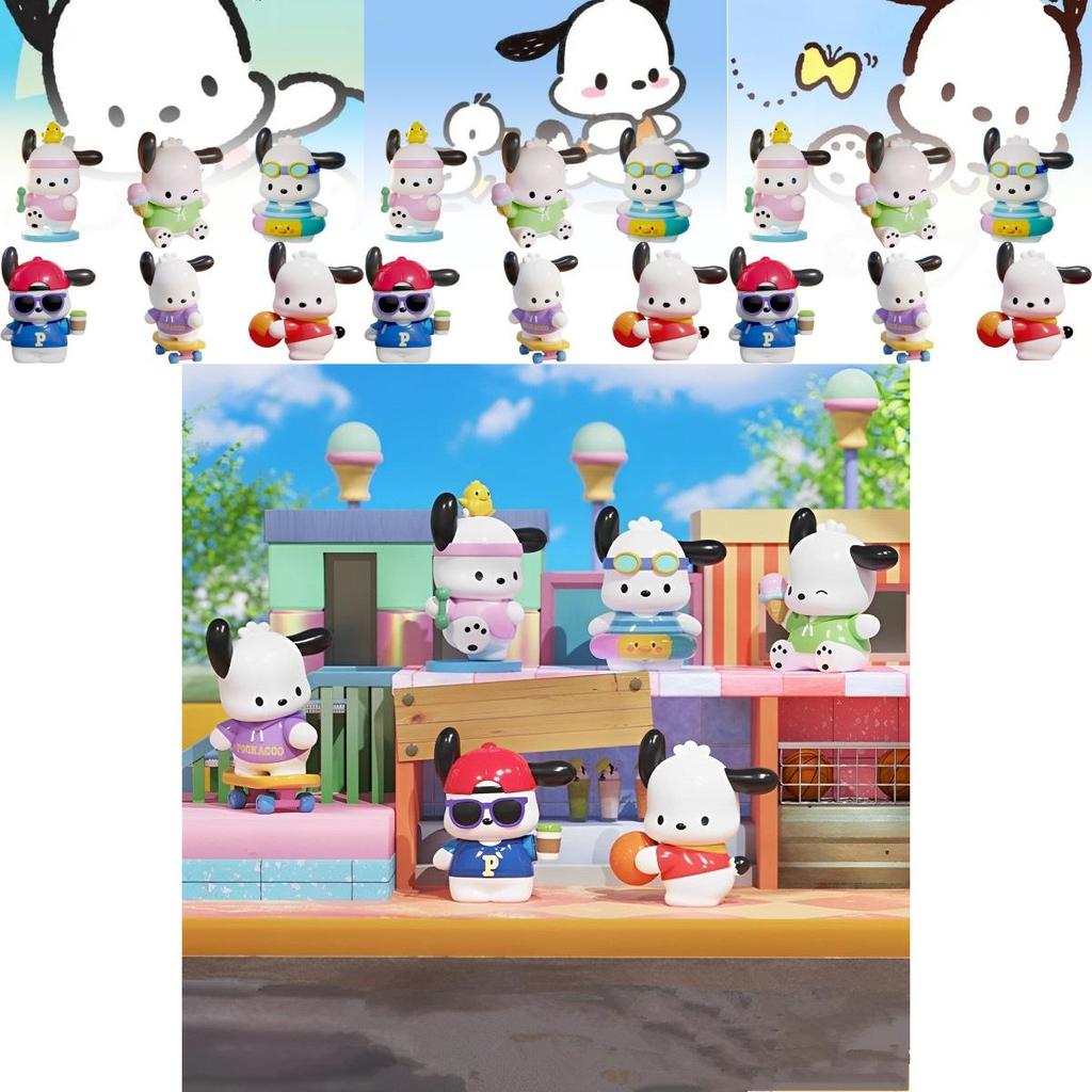 Adorable Sanrio Pachi Dog Go Anywhere Series Blind Box Pvc Figure For Collectors