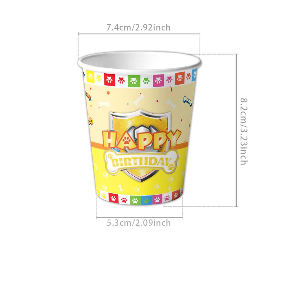Cartoon Wang Wang Team Dog Paws Children'S Birthday Cake Party Disposable Tableware Decoration Supplies