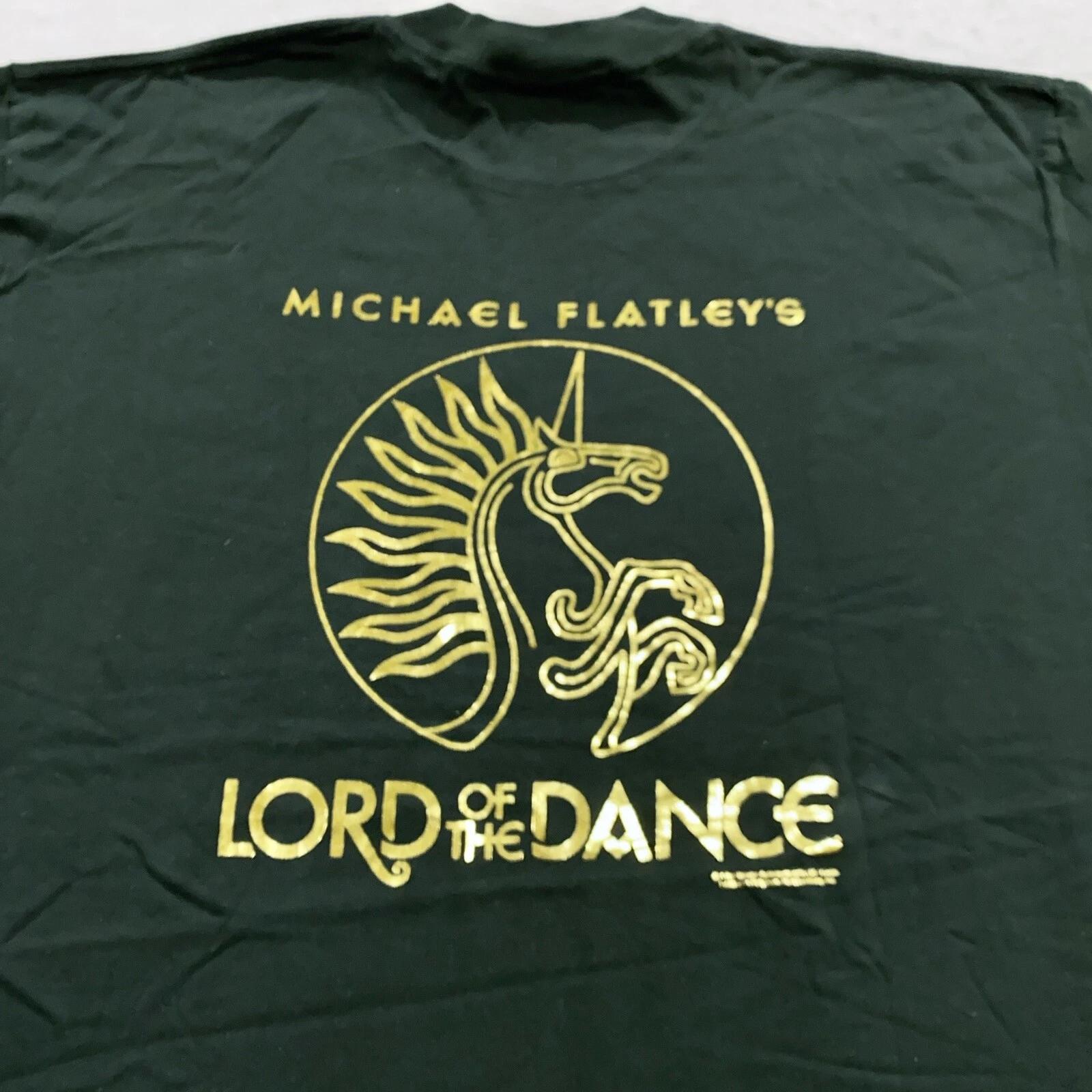 vintage 90s LORD OF THE DANCE MICHAEL FLATLEY T-Shirt MEDIUM/LARGE theatre soft M