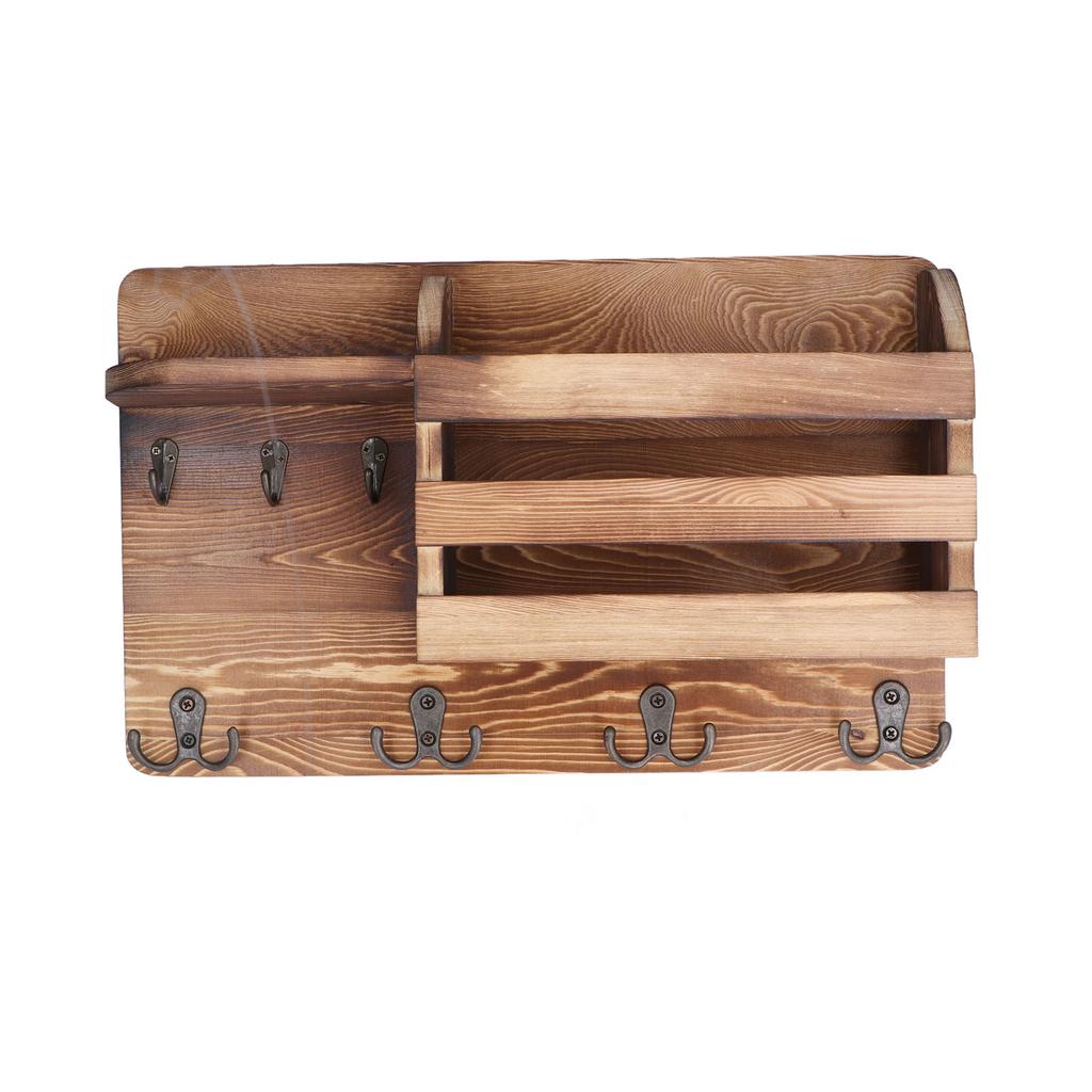 Wandregal Mehrzweck Kreativer Vintage Holz Aufbewahrungshalter für Wohnzimmer Arbeitszimmer