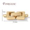 18K Gold Plated Connector Verschlüsse Für Perlenarmband Halskette Herstellung,Perlen Endkappen Befestigungsverschlüsse DIY Handgemachter Schmuck Zubehör