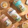Breakfast Oatmeal Cereal Nut Yogurt Salad Cup Seal Container Set with Fork Sauce Cup Lid Bento Tuppers Food Taper Bowl Lunch Box