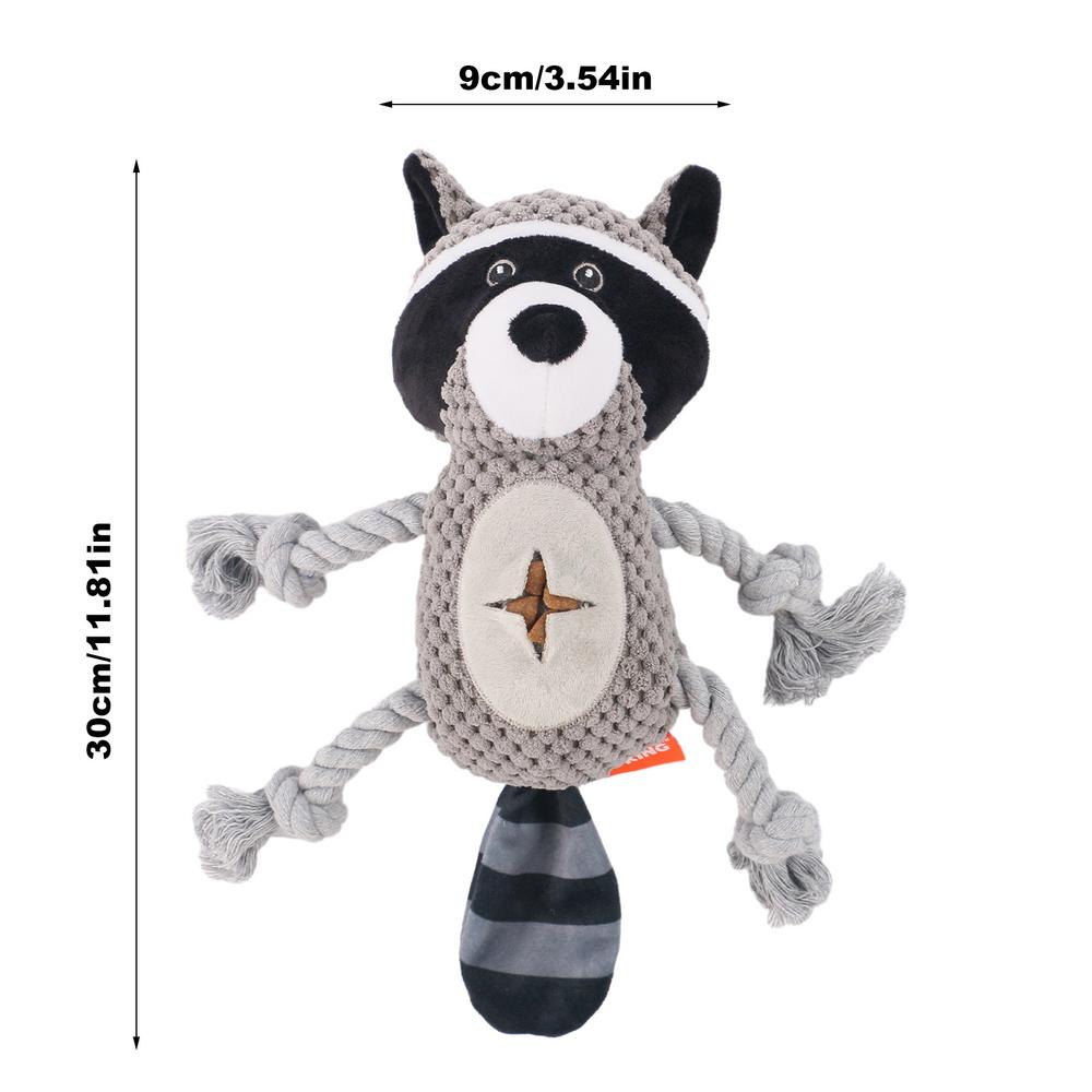 

Dog Chew Toy Squeaky Teeth Training With Food Feeder Chew Dog Toys For Puppy Boredom Teeth Care Play Fetch Outdoor Indoor серый
