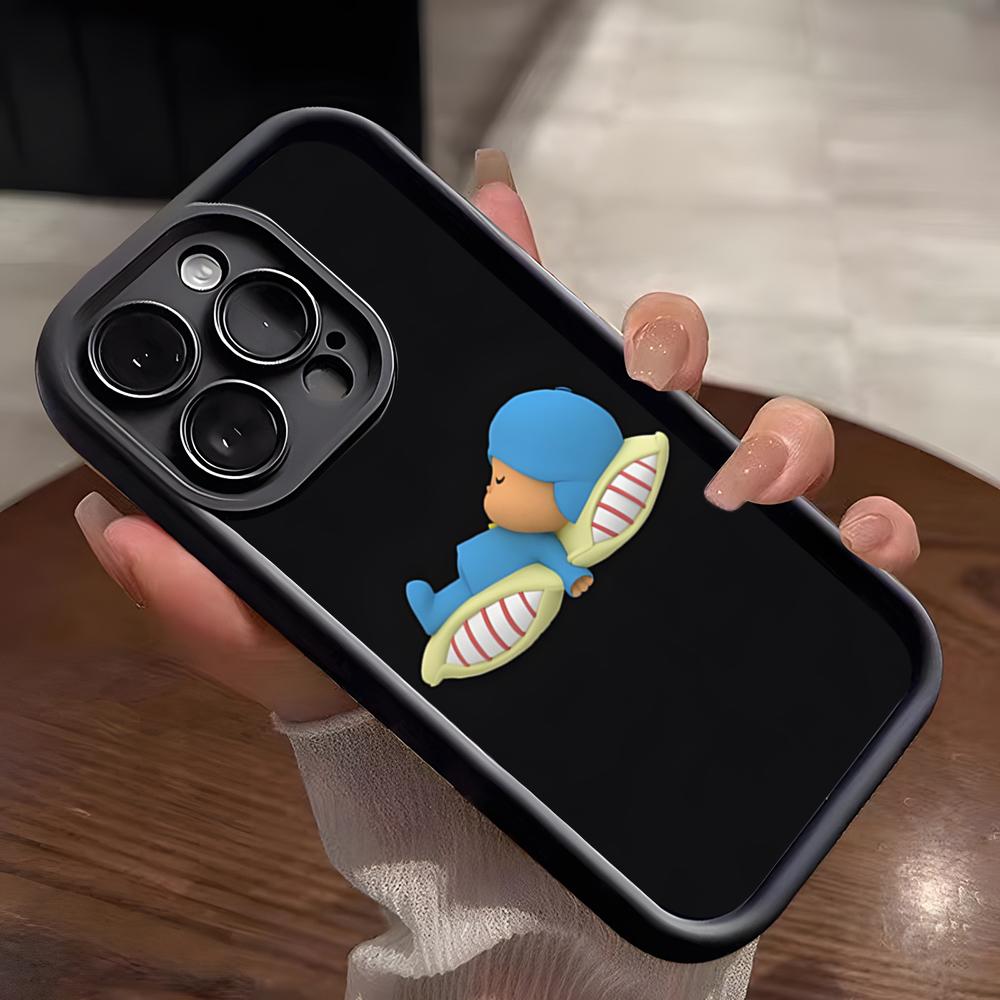 Pocoyo Phone Case For IPhone 17 Pro Max 15 Pro 16 14 Plus 12 13 Mini 11 Pro Shockproof Soft Cover
