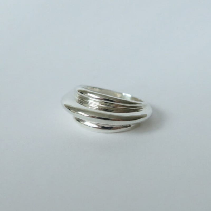 Oepe DREILAGIGER RING Klein (Silber) Aekki Ring / Aekki Ring