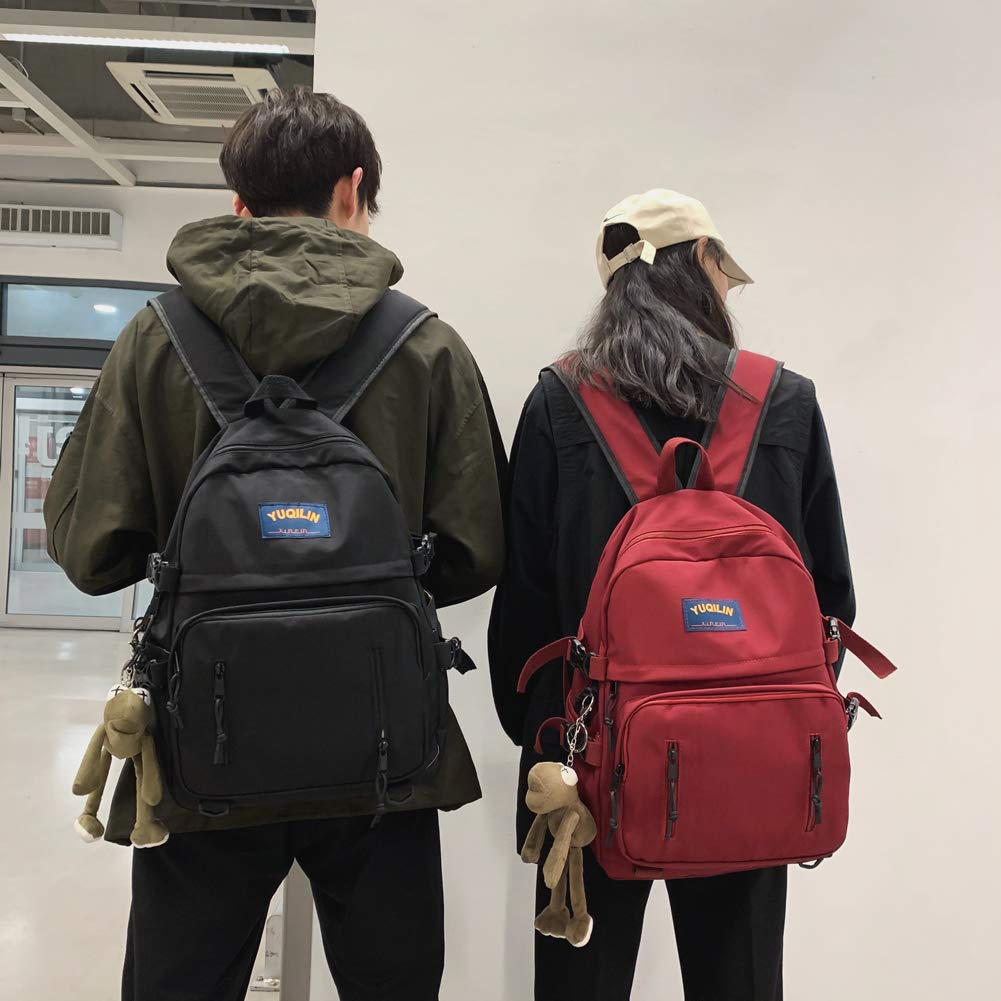 ZESU Large Capacity Korean Popular for High School and Stylish and Cute Black Lightweight and A Great Backpack for Moms and Women's Backpack, Style,