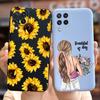 For Samsung Galaxy M32 Case Samsung M12 Soft Silicone Flower Phone Case For Samsung M32 M325F Cover Galaxy M 12 32 M12 TPU Funda