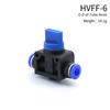 Pneumatic Parts 4mm 6mm 8mm 10mm 12mm Improvement Pneumatic Air 2 Way Quick Fittings Push Connector Tube Hose Plastic