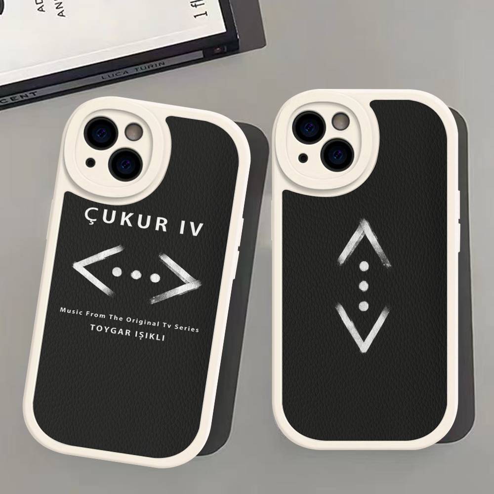TV Cukur Phone Cover For IPhone 11 12 13 14 15 16 Pro Max Mini Plus Soft Leather Case