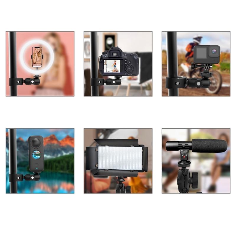 Secure Mount Bracket for Action Cameras Clamp Mount Enhances Filming Experience Easy to Use Recording Solution