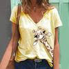 Women Summer Tops Loose Giraffe Soft Causal Short Sleeve T-shirt Top Blouse
