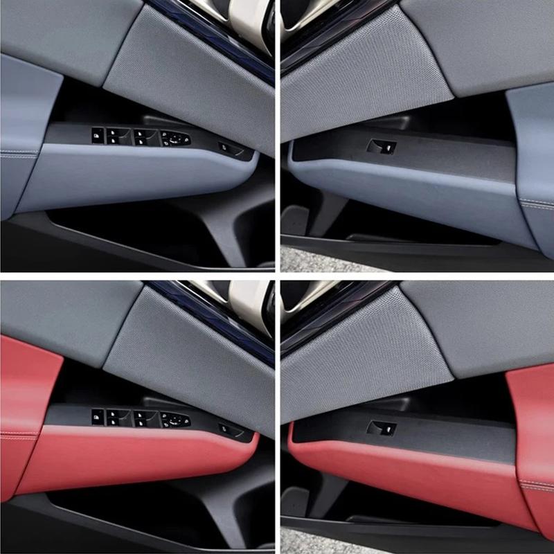 Für BMW X3 G45 2025 Vorhaut Fensterheberknopf Seitenverkleidung Schutzplatte Automobil Innenraumzubehör Modifikation