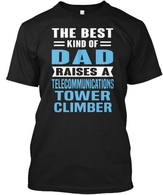 

Telecommunications Tower Climber T-Shirt Made in the USA Size S to 5XL S