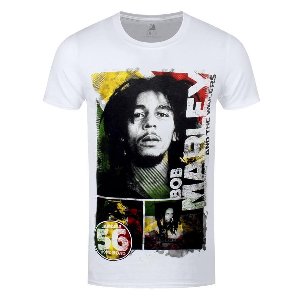 Bob Marley TShirt 56 Hope Road Rasta Reggae Jamaica Official New White Unisex T-Shirt S