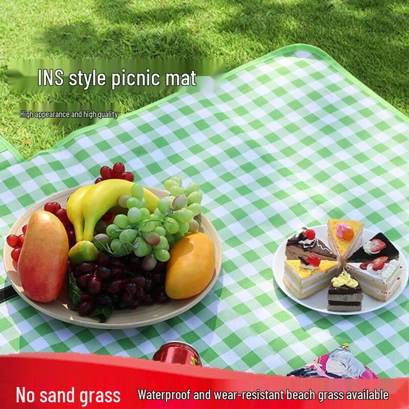 Waterproof Outdoor Picnic Mat: Moisture-Proof, Thickened, Portable Ground Mat for Camping and Lawn Use