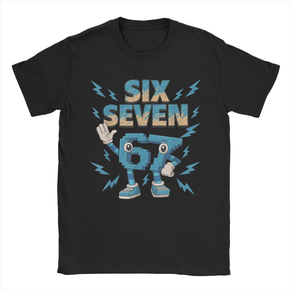 Men Women's T-Shirt Meme 67 Six Seven Italian Brainrot Funny T-Shirts Harajuku Summer Tees Tops Plus Size 6XL