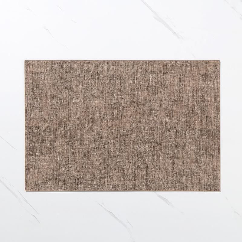 Spot Square Leather Western Food Mat Thermal Insulation Coaster Table Mat Home Dining Table Plate Mat Bowl Printable Tableware