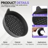 2pcs Car Cup Coaster Universal Non-Slip Insert Water Cup Holders Pads Mat Interior Accessories For Perfectly For Most Cups Black