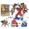 Plants vs. Zombies Boss Robot Melon-pult Chomper Action Figure Model Set PVC Deformation Doll Toys for Gift