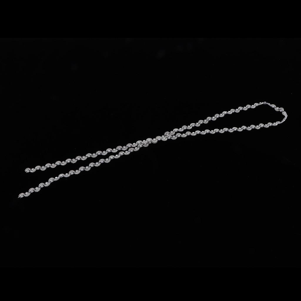 1 Yarda Cadena de Pedrería de Cristal Adorno para Coser para Decoración de Bodas y Fiestas
