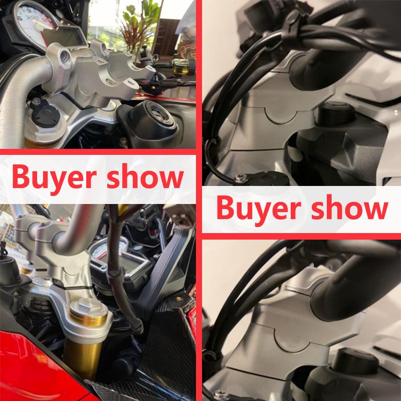 Motorcycle 28mm Aluminum Handlebar Riser Heightening Clamp Mount Accessories For BMW S1000R M1000R S 1000 R M 1000 R 2014-2018