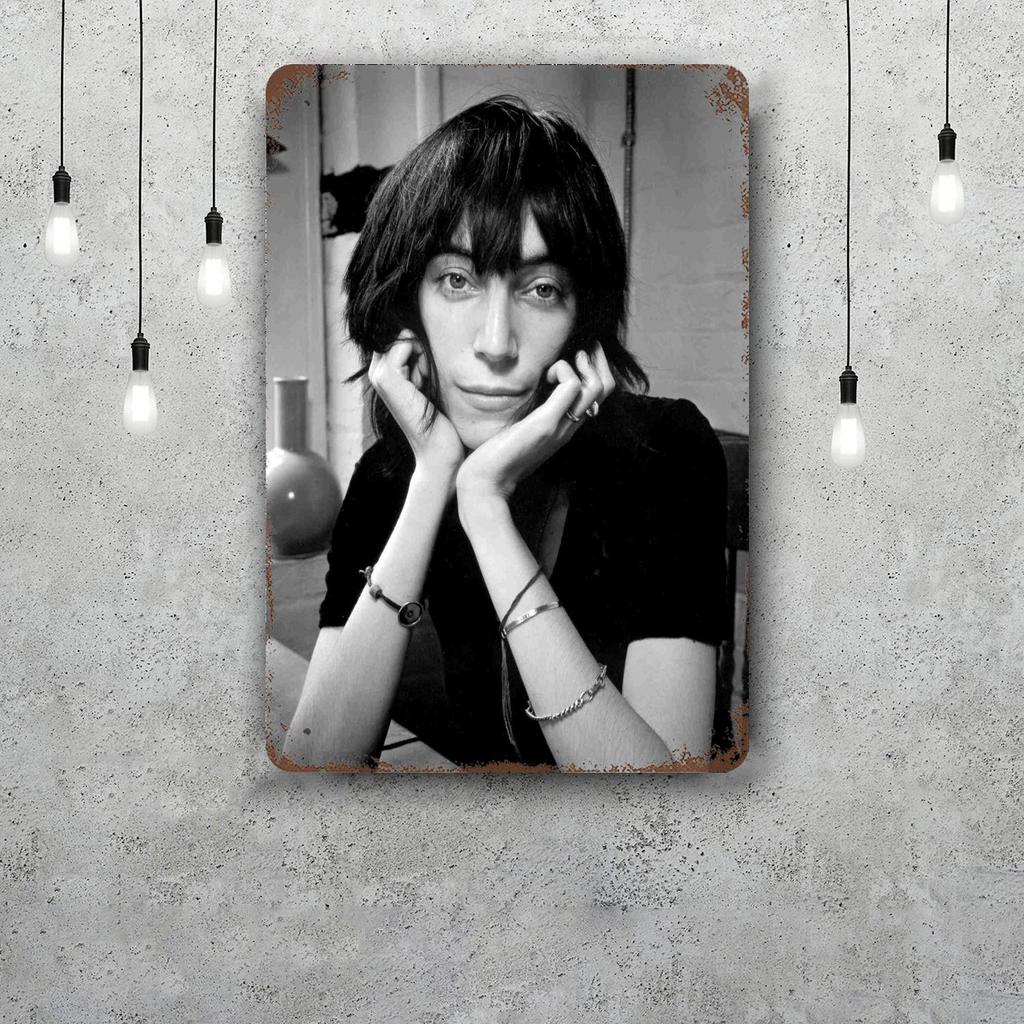 Patti Smith Retro Vintage Tin Sign Poster Decorative Plaque Metal Plate Wall Decor
