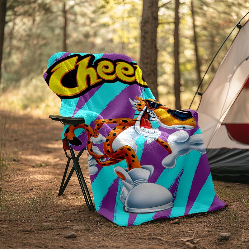 Cheetos Theme Printed Blanket - Perfect for Couch, Bed, Travel & Outdoor Use | Machine Washable, Cozy & Durable.