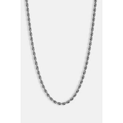 Rope Chain In White Gold Gift For Men