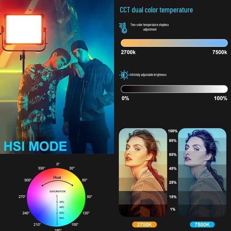 GVM YU200R 200W RGB LED Video Light
