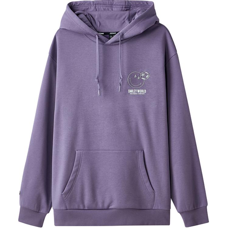 Skechers Hooded Pullover Loose Sweatshirt Men sweatshirt Grape L324M109-03K6 S