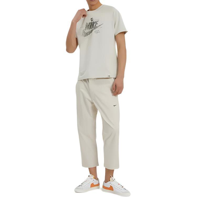 Nike Casual Pants Men's Ecru Moderate Straight Fit Pants DD7033-104