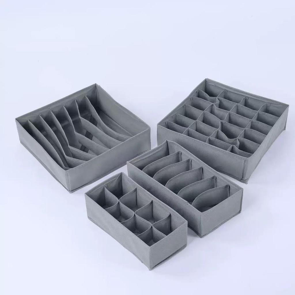 Cross-border Non-woven Underwear Organizer Set: 4-Piece Storage for Bras, Socks, Underwear