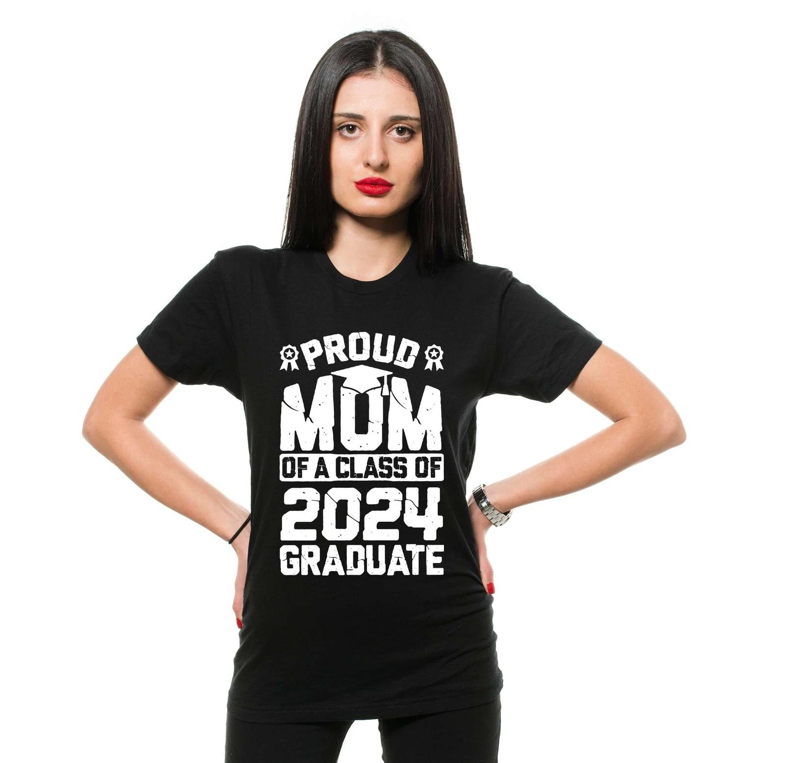 Proud Mom Of 2024 Graduate Shirt Proud Graduate 2024 Shirts Mom Mother Shirts L